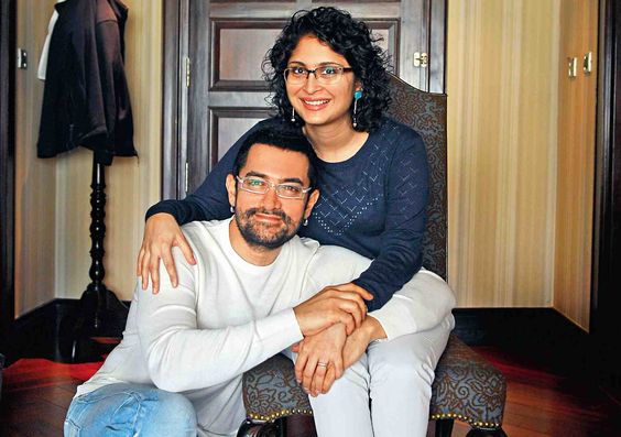 with his wife