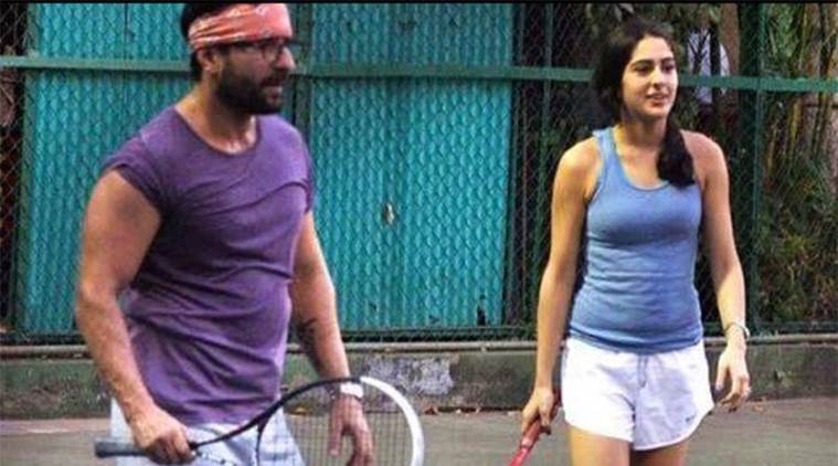 sara loves to play tennis with her father