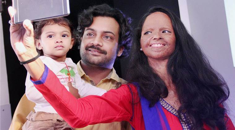 Laxmi With her Family